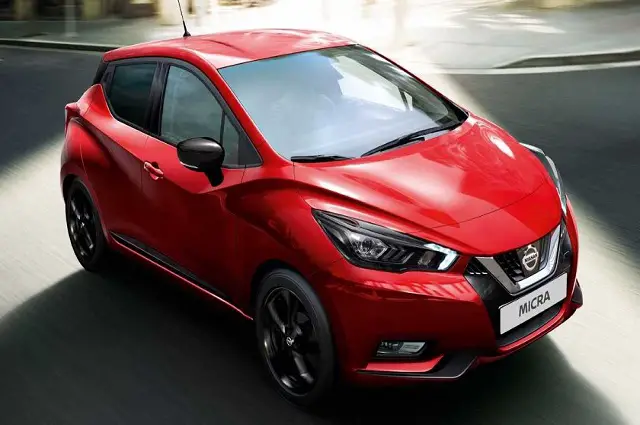 Nissan Micra 2023 rouge